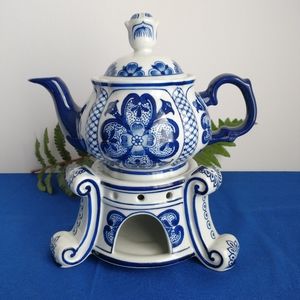 Asian Teakettle and Warner base Ceramic Gorgeous